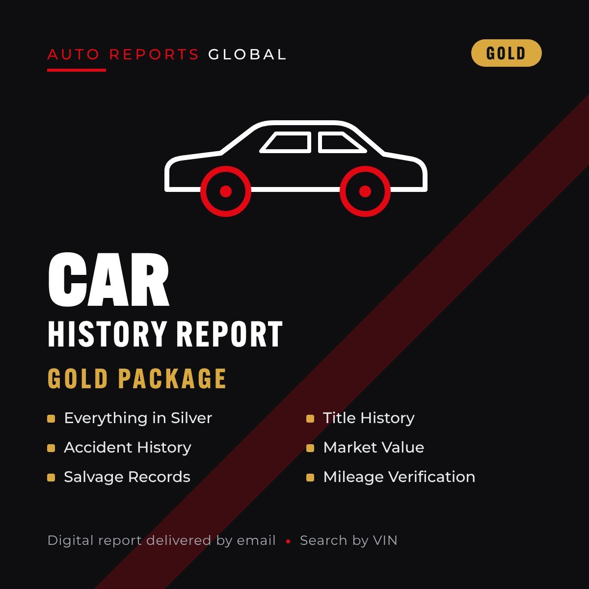 Car history report, Gold package